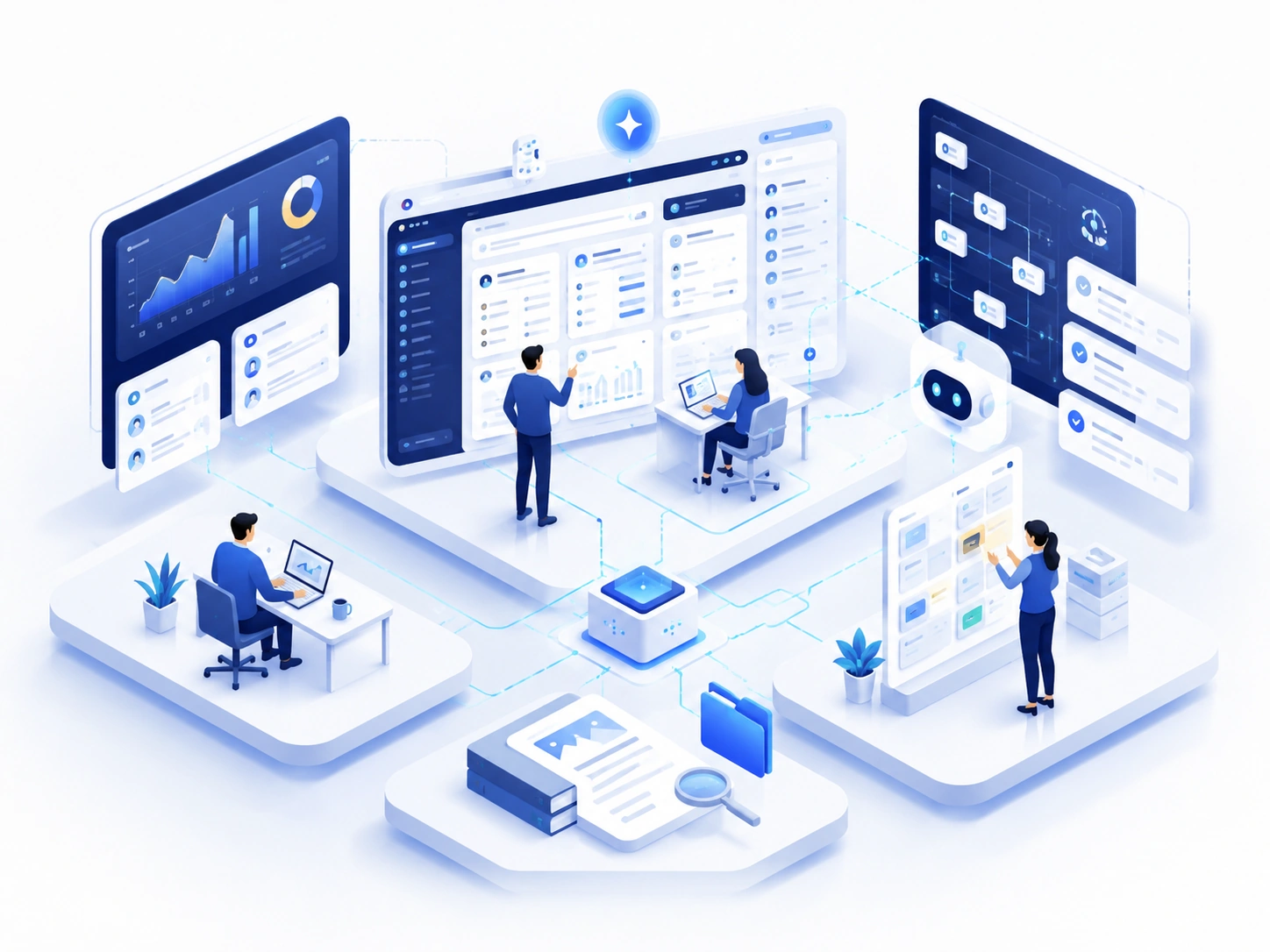 AI team software dashboard